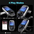VICTSING Upgraded Bluetooth FM Transmitter for Car, Power Off Switch, Music Player Support USB Flash Drive/Micro SD Card/AU. 