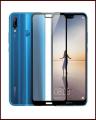 Huawei P20 Lite 6D GORILLA Glass Screen Protector Full Cover with Carbon Fiber Soft Edge, Black. 