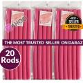 20 Hair Roller Curling Rods Soft Flexible Hair Curler Makers DIY Hair Styling Tools Harmless for Dry/Wet Hair. 