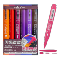 6 PCS-CHOSCH Acrylic Paint Markers Acrylic Soft Brush Marker Pens, For Canvas, Anime Drawing. 