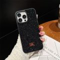 Swarovski Compatible Cover Case For iPhone 16 Series  15 Pro Max, 15 Pro, 15, 14 Pro Max, 14 Pro, 14, 13 Pro Max, 13 Pro, 13, 12 Pro Max, 12 Pro, 12, 11 Pro Max, 11 Pro and 11  Glitter Type Shining Sparkle Stone Looking Luxurious Stylish High-Quality. 