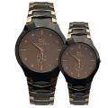 Pack of 2 Couple Watches For Men & Women. 