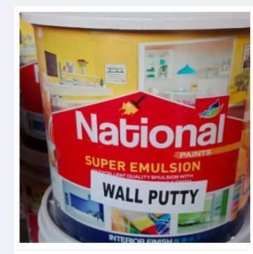 National Paints Wall Putty 24 killoogram Big size Drum Putty for Wall Paint Emulsion Drummy