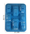 4 Design Cars 8 Cavity Silicone Mold. 