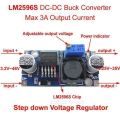 LM2596 3A DC To Dc Adjustable Buck Converter Step Down Module Power Supply. 