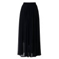Black Chiffon Skirt For Women. 