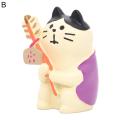 Home Decoration Exquisite Japanese Style Orange Bib Cat Decor. 