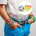 Loom Rubber Bands Bracelet Kit With Premium Quality Accessories - 6 Unique Bright Color Bands, Refill Kit for Girls & Boys. 