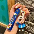 Creative cartoon crayon, small new doll, keychain, epoxy glue, car key bag, bag pendant, small gift crane machine. 