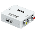 HDMI To Audio Video RCA AV/CVBS Adapter HD 1080P Mini HDMI 2AV Video Converter BOX For PS3 VCR DVD PC. 