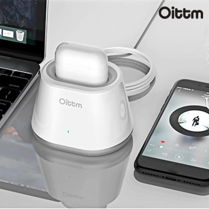 New SoundÂ·Oittm Charger Charging Dock Station Stand Built-in Lightning Cable For earphone