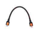 1 Foot short HDMI Cable for HD TV 3D 1080p One Feet HDMI 1.4 braided gold. 