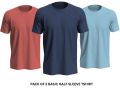 Pack Of 3 Primium Half Sleeves T Shirts Round Neck Plain colors For Mens & Boys. 
