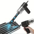 3 in 1 Car Vacuum Cleaner Duster Blower Air Pump Wireless Handheld Clean Microscopic dust Car Vacuum Cordless Rechargeable Cleaner | Multi Functional Portable Mini Vacuum Cleaner for Car Home Computer, Laptop, Vehicle Interior Cleaner. 