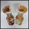 Marble Flower Vase | Onyx Vase | Pakistani Handmade | Vase Pair. 