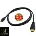 Micro HDMI to HDMI 1080p Cable TV AV Adapter 1.8m Mobile Phones Tablets HDTV. 