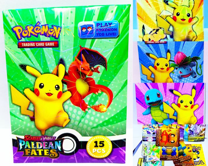 Pokémon TCG: Scarlet & Violet—Paldean Fates Expansion Pack of 15 cards english version