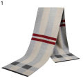 Mens Plaid Scarf Soft Elegant Male Plaid Scarves. 