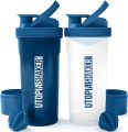 Gym Shaker Bottle Water Bottle Fitness Sports Classic Protein Mixer Shaker Bottle (24-Oz). 