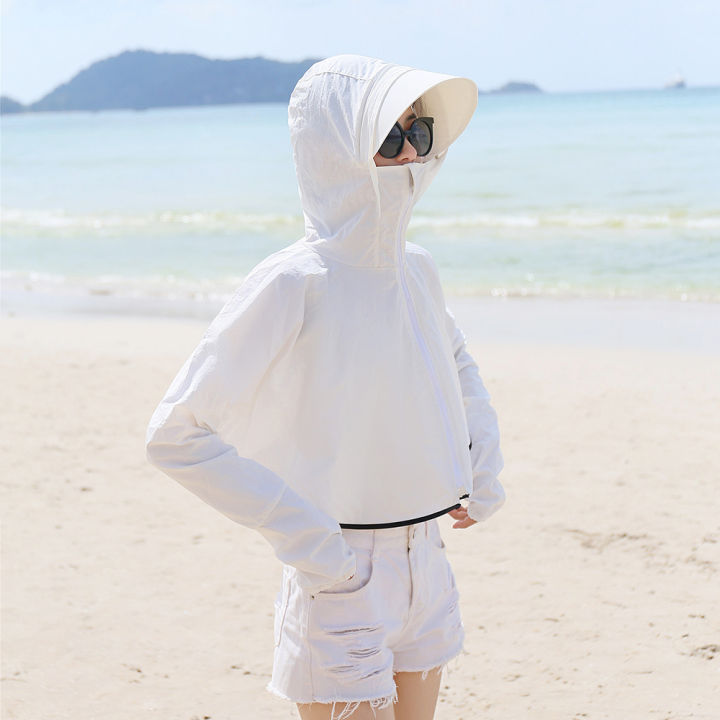 OIMG%20Korean%20New%20Sun%20Protection%20Clothing%20Women%20Summer%20Women%20Uv%20Protection%20Women%20Riding%20Zipper%20Thin%20Section%20Cape%20Coat%20Sun%20Protection%20Jacket%20-%20Image%204
