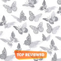 3D Butterfly Decoration - 12pcs Butterfly Wall Decals Room Wall Decoration for Birthday Party Wedding Decors (PACK OF 12). 