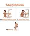 Beard Catcher Waterproof Shaving Apron for beard Trimmer - Beard Trimming Bib for Men Shaving & Hair Catcher, Non-Stick Hair Catcher Grooming Cloth with free 2 Suction Cups for Mirror. 