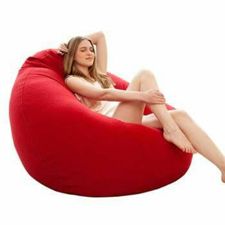 Red Soft And Beautiful Bean Bag Sofa