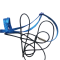 Parrot Bird Harness Leash Outdoor Flying Traction Straps Band Adjustable Anti-Bite Training Rope Easy Install ,Blue L. 