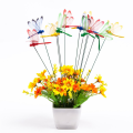 24Pcs 3D Dragonfly Garden Decor Dragon Fly Garden Stakes Dragonflies Garden Ornaments. 