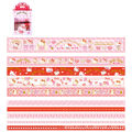 10Roll/Box Sanrio Kuromi Cinnamoroll Meloyd Tape Sticker Cute Cartoon Hello Kitty Handbook DIY Hot Stamping Stickers Kids Toys Qingyue. 