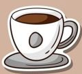Coffee Sticker - 9 Stickers cute Doodle Stickers - Funny Coffee Sticker - size 2 Inch x 2 Inch Each sticker size. 