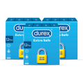 Durex Condoms Extra Safe 12 Pieces - Pack of 3. 