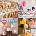 7 Tubes Balloons Holder Column Stand Balloon Stand Kit,Reusable Clear Balloon Holder(7 Balloon Sticks,7 Balloon Cups,1 Balloon Base) Makes Balloons Float Without Helium. for Table, Floor, Centerpiece with Base. 