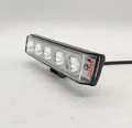 1 Pcs Bike Light Five Lens Projector Driving LED Fog Work Light 4 Color Light Dolphin Projector Spotlight For Bike Car Jeeps White Yellow Mix Flash Bar Light. 