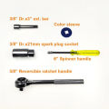 40-Piece SAE/Metric Socket Set with Ratcheting Wrenches, 1/4" & 3/8" Drive, 6-Point Hex Socket Mechanics Kit Tool Kits AA. 