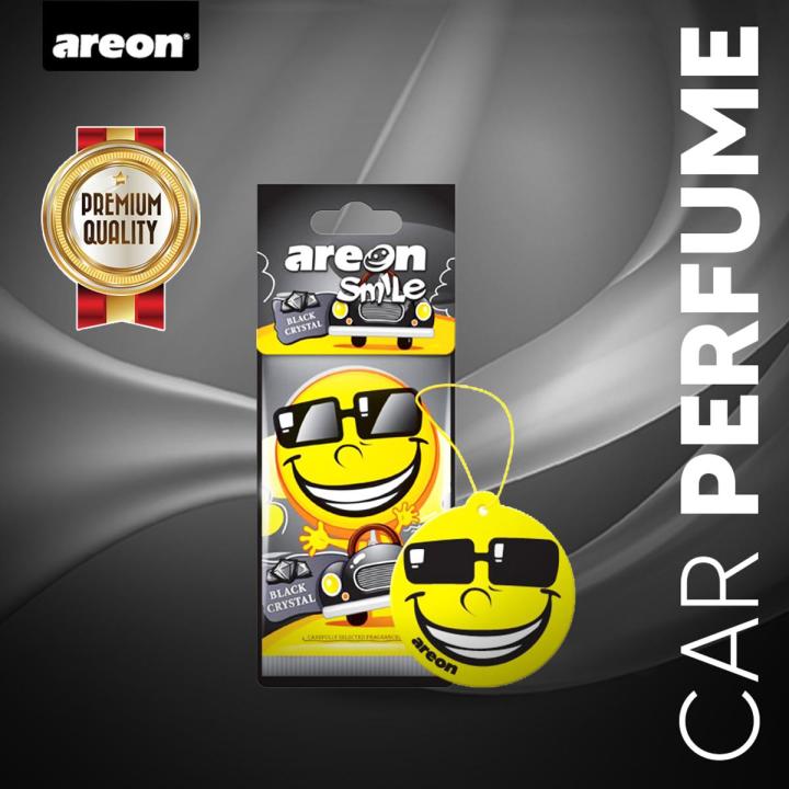 Areon Smile Card - Black Crystal - Hanging Perfume