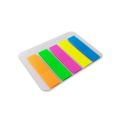 Multicolor Plastic Sticky Flag Transparent Notes Book Mark 20 Sheets X 5 Colors. 