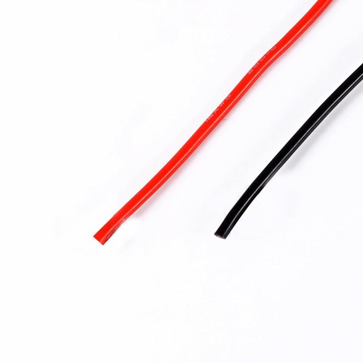 2.5m Black Wire & Red New 18AWG 5m Gauge Flexible Stranded Copper Cables Silicone Electronic Wires