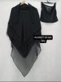3 Layered Khimar Hijab - Three Layers Modest Hijab, Women's Clothing Three Layers Chiffon Khimar. 
