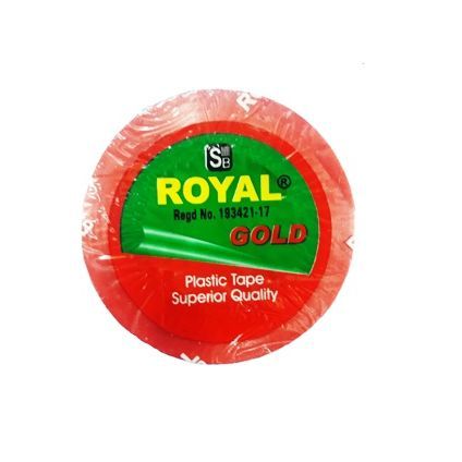 Royal Gold Plastic Tape 11 Yards In length Black/Red/White (Pack Of 10) for tennis ball and many other things like Bending, Sealing Works squid game
