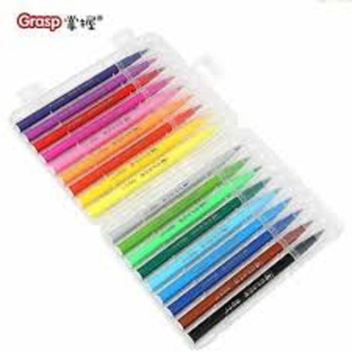 Water Color Marker Soft Brush Tip - 18 Colour