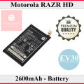 Motorola RAZR HD Battery EV30 Replacement Premium Quality 2600mAh For Motorola RAZR HD. 