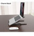 Premium Quality Laptop Stand - Foldable Plastic Non-slip Stand For Laptop And Tablet - Lightweight and Durable Plastic Laptop Stand. 