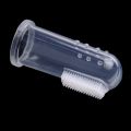 Pet Dog Toothbrush+Pet Finger Toothbrush Pets Dogs Cats Teeth Care Tools - tramsparent. 