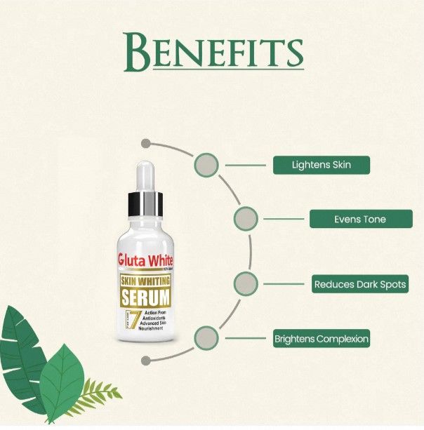 Brightening & Whitening Face Serum 30ml Dark Spot Removal & Even Skin Tone Glow | Anti-Pigmentation & Radiance Boost