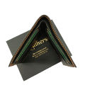 Pocket Size Black Textured Leather Wallet. 
