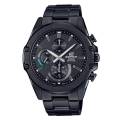 Casio Edifice Mens Slim Series Black Steel Chronograph Black Date Dial Black Steel Band Watch-EFR-S567DC-1AVUDF. 