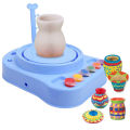 Pottery Playtime: Educational DIY Pottery Wheel Kit for Kids - Battery-Powered Fun. 