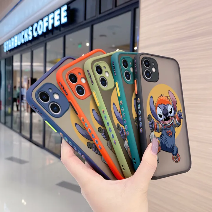 chenyyka%20For%20Huawei%20Y7A%20Case%20With%20Side%20New%20Design%20Frosted%20Transparent%20Hard%20Square%20Edge%20Phone%20Case%20Pattern%20Silicone%20Casing%20Cartoon%20Cute%20Stitch%20Full%20Cover%20Camera%20Protection%20Cases%20Shockproof%20Softcase%20-%20Image%205