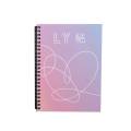 LY (love yourself) her album BTS notebook spiral for girls daily personal use diary. 
